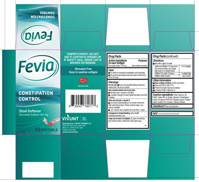 Pdp1 (Editable   Box Fevia Docusate Sodium 100 mg X 50 Softgels (2) 001)